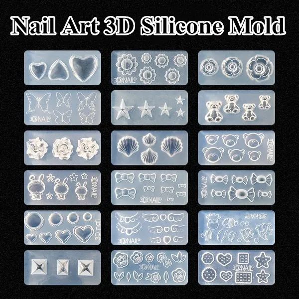 Nail Art Xl - M155-239 3D Acrylic Mold for Nail