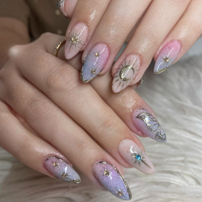 24pcs Gilded Starlight Stick o - Nail Art Glitter recension och pris