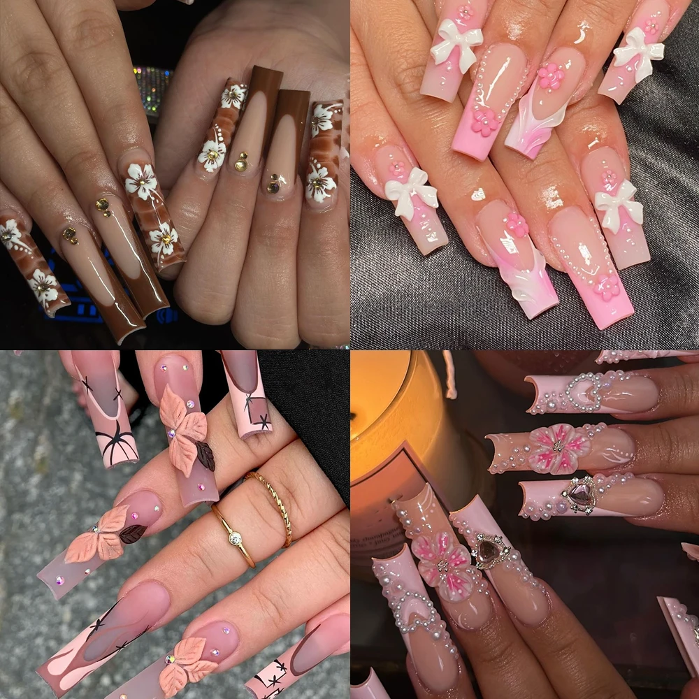 10Pcs Handmade French Nude Pin - Nail Art Xl recension och pris