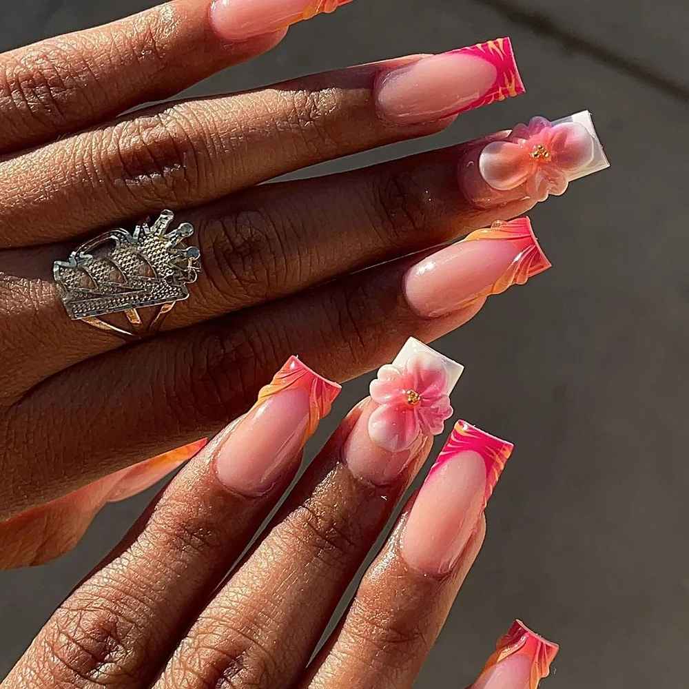 10Pcs Handmade French Nude Pin - Nail Art Xl recension och pris