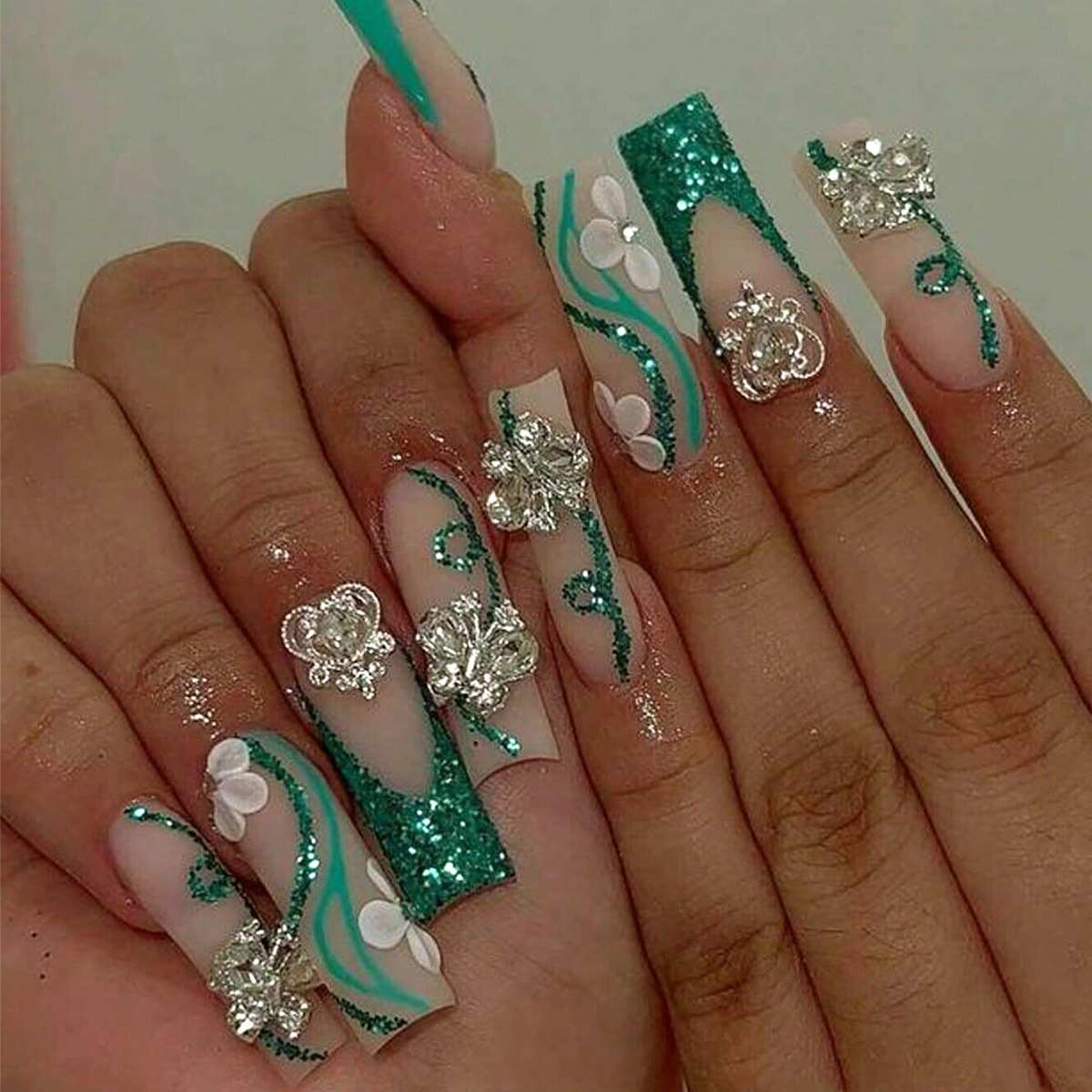 Long Coffin Press on Nails Bal - Nail Art Press On recension och pris