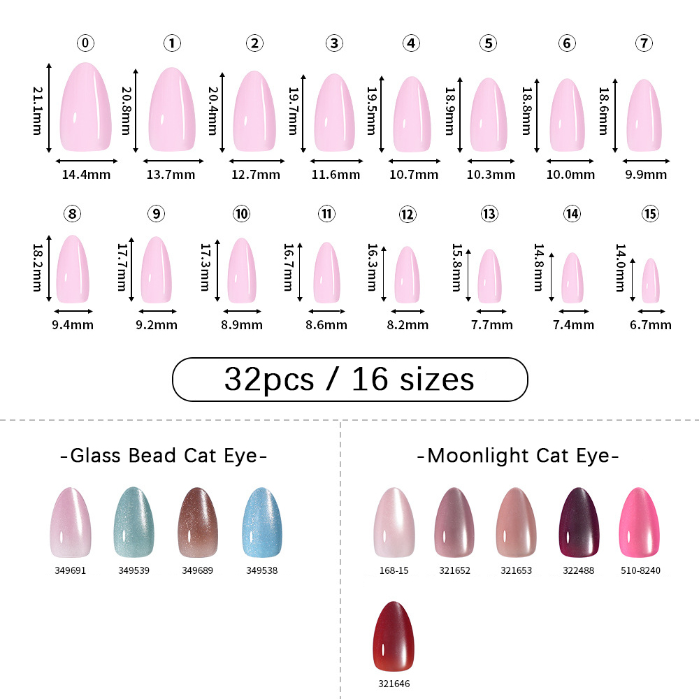 VITAGWX 32pcs Press on Nails A - Nail Art Glitter recension och pris