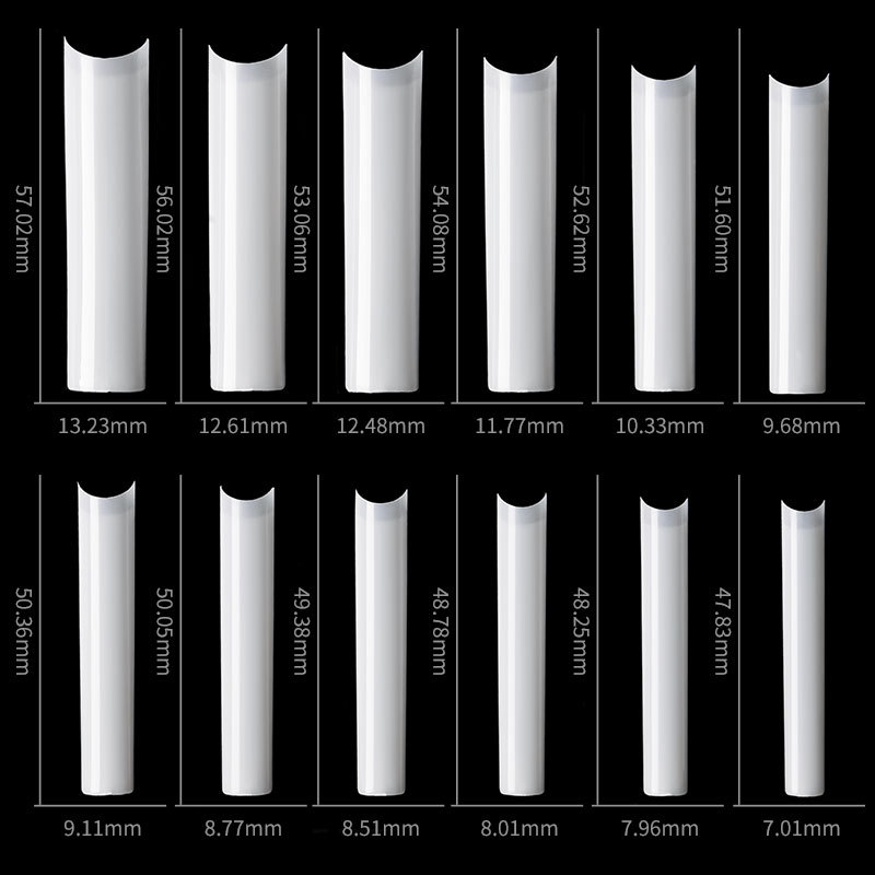 500 Pcs Long Square No C Curve - Nail Art Xl recension och pris