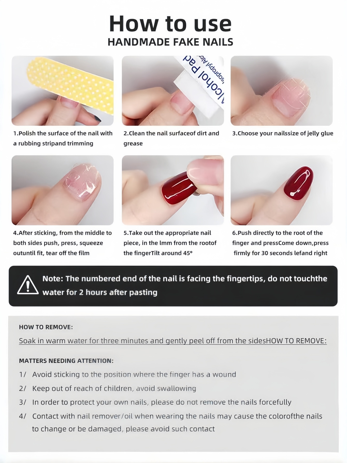 10-Piece Set, Trapezoidal Nail - Nail Art Glitter recension och pris