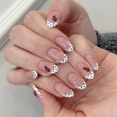 24Pcs Almond False Nails Sets  - Nail Art Press On recension och pris