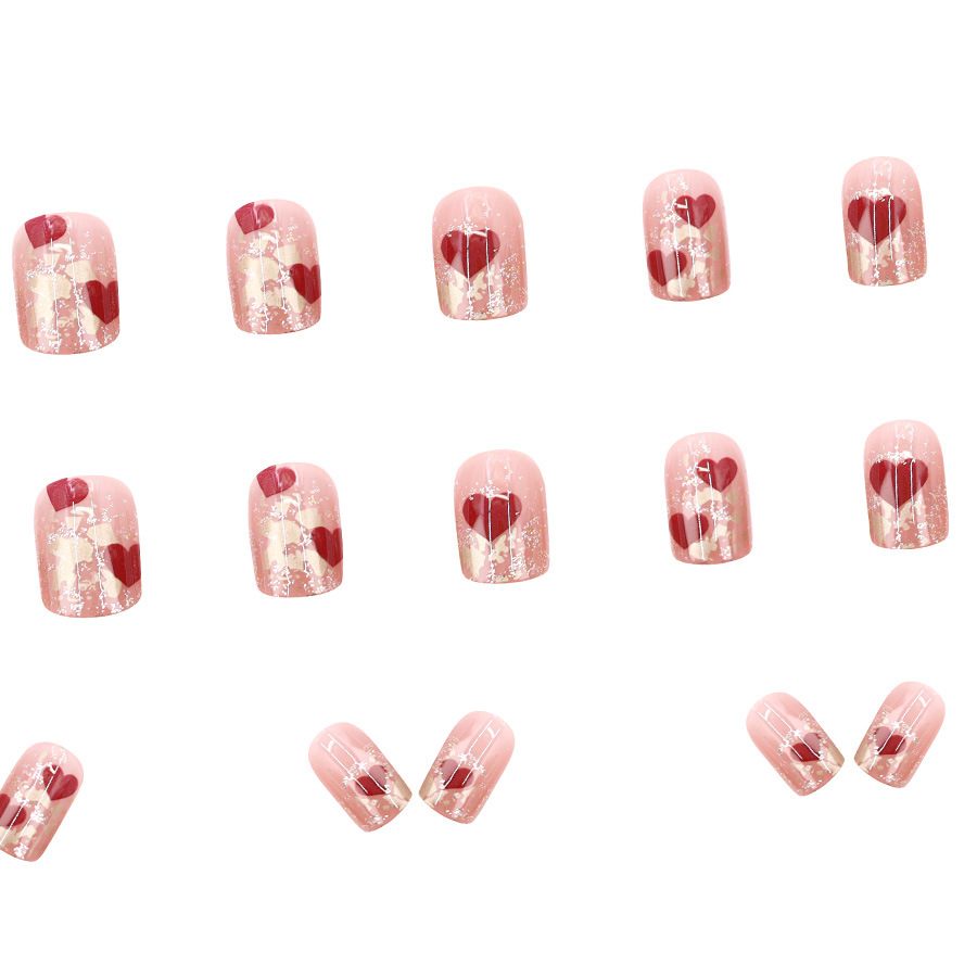 24pcs/set Short Square fake na - Nail Art Press On recension och pris
