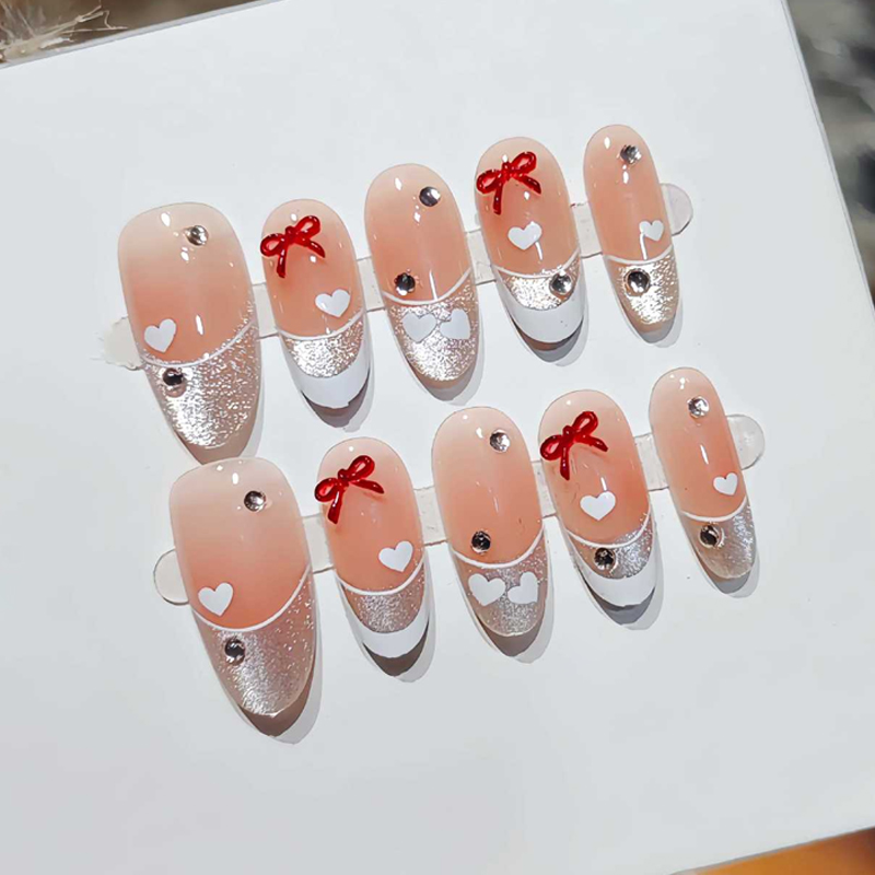 10Pcs French Sweet Cool Spicy  - Nail Art Press On recension och pris