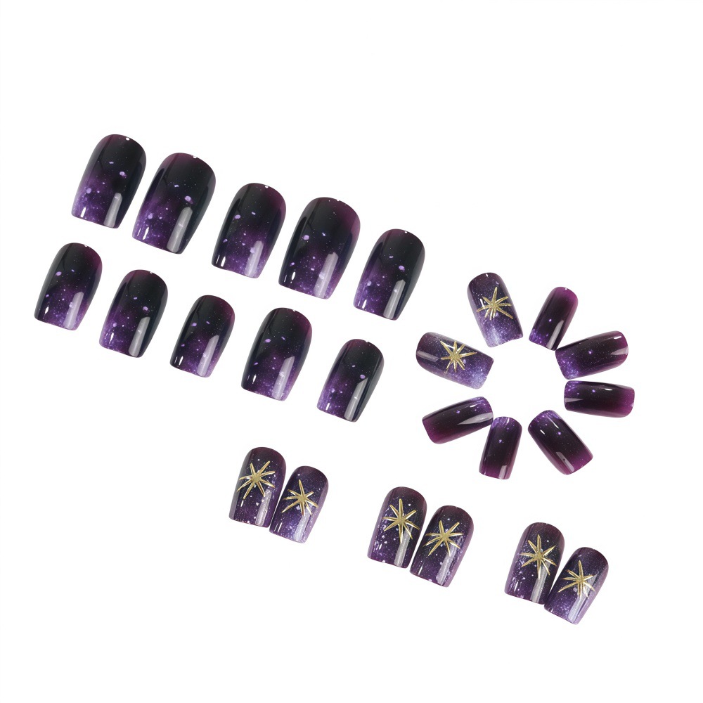 Short Medium fake nails gradie - Nail Art Press On recension och pris