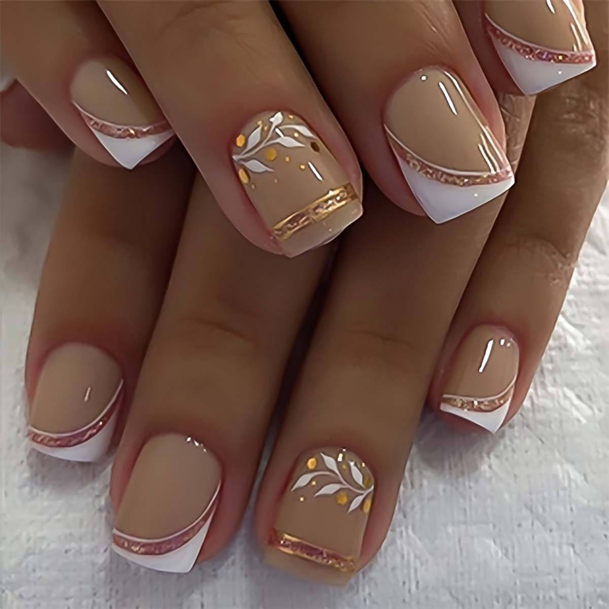 Short Medium fake nails for wo - Nail Art Press On recension och pris