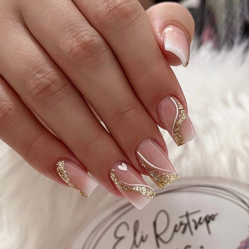Short Medium fake nails for wo - Nail Art Press On recension och pris
