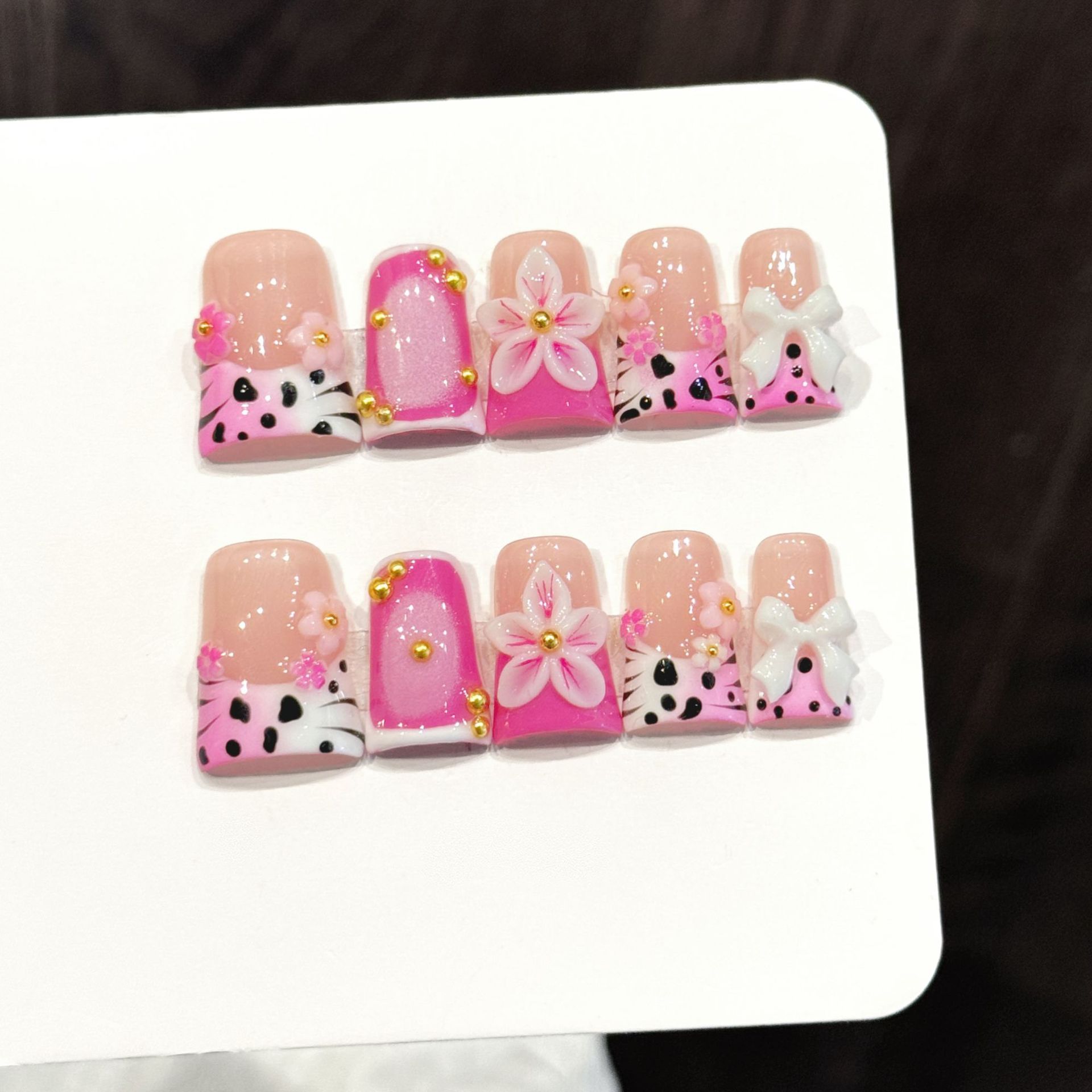 10pcs Ocean Style Fake Nails D - Nail Art Press On recension och pris