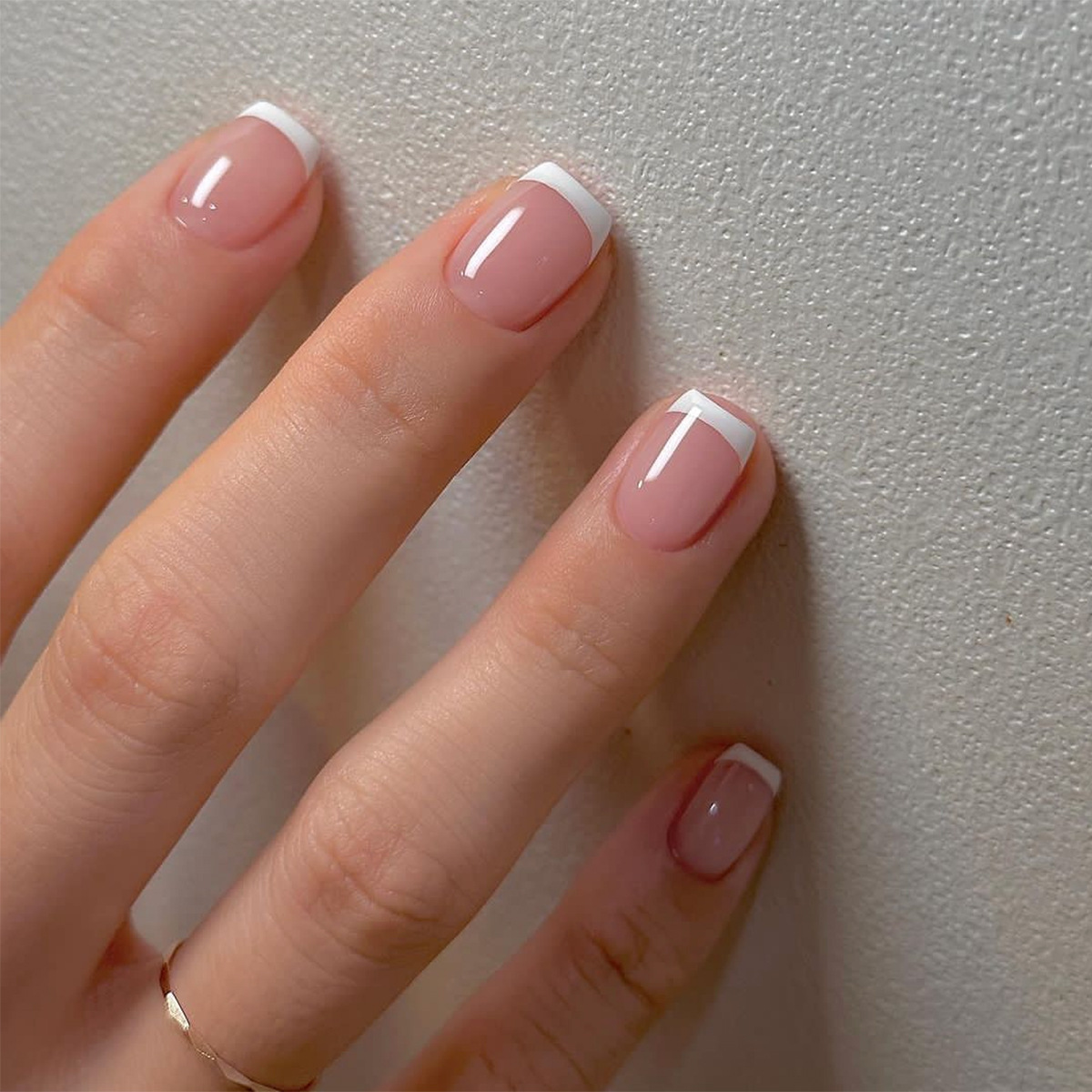 24ps/set Short Fake Nails for  - Nail Art French Nails recension och pris