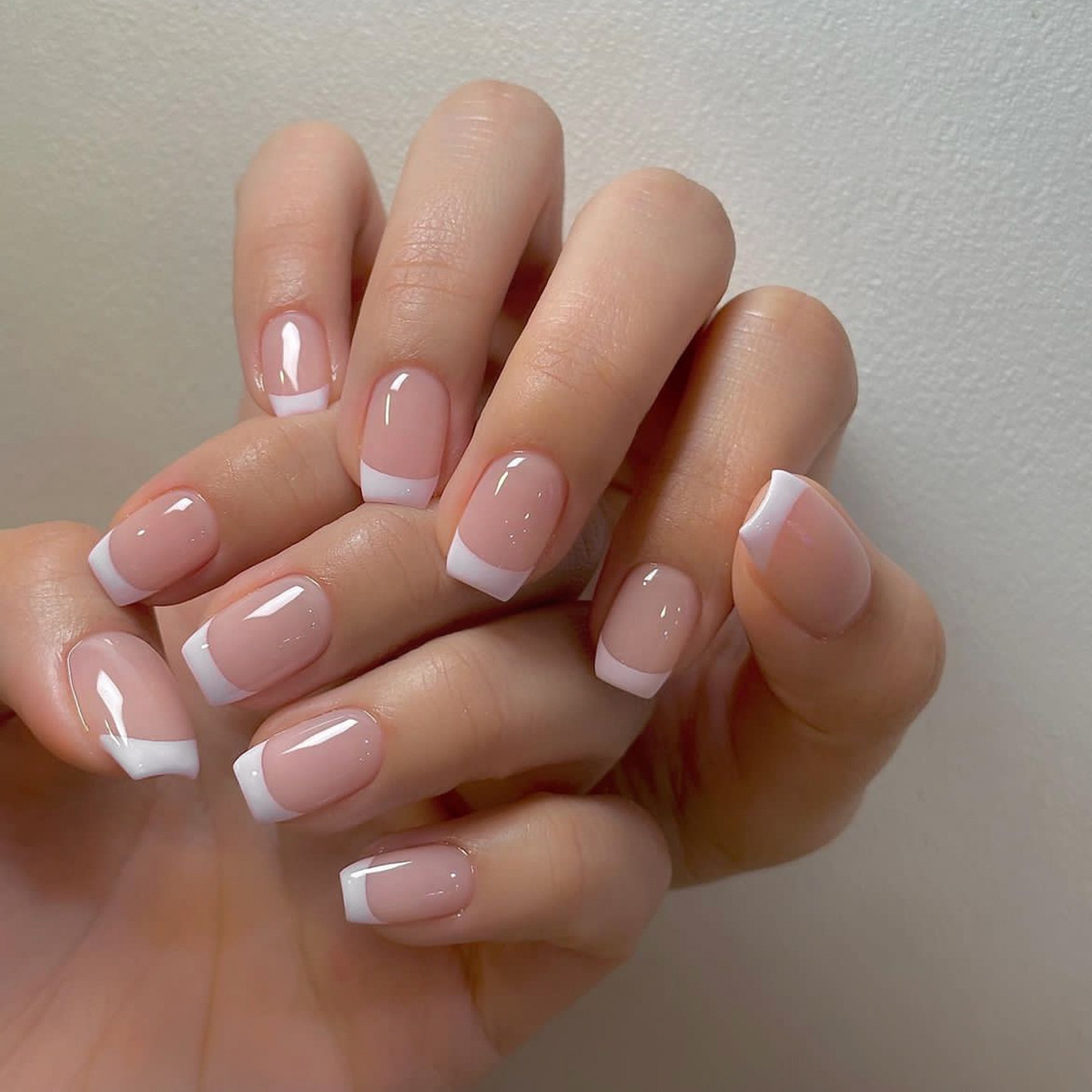 24ps/set Short Fake Nails for  - Nail Art French Nails recension och pris