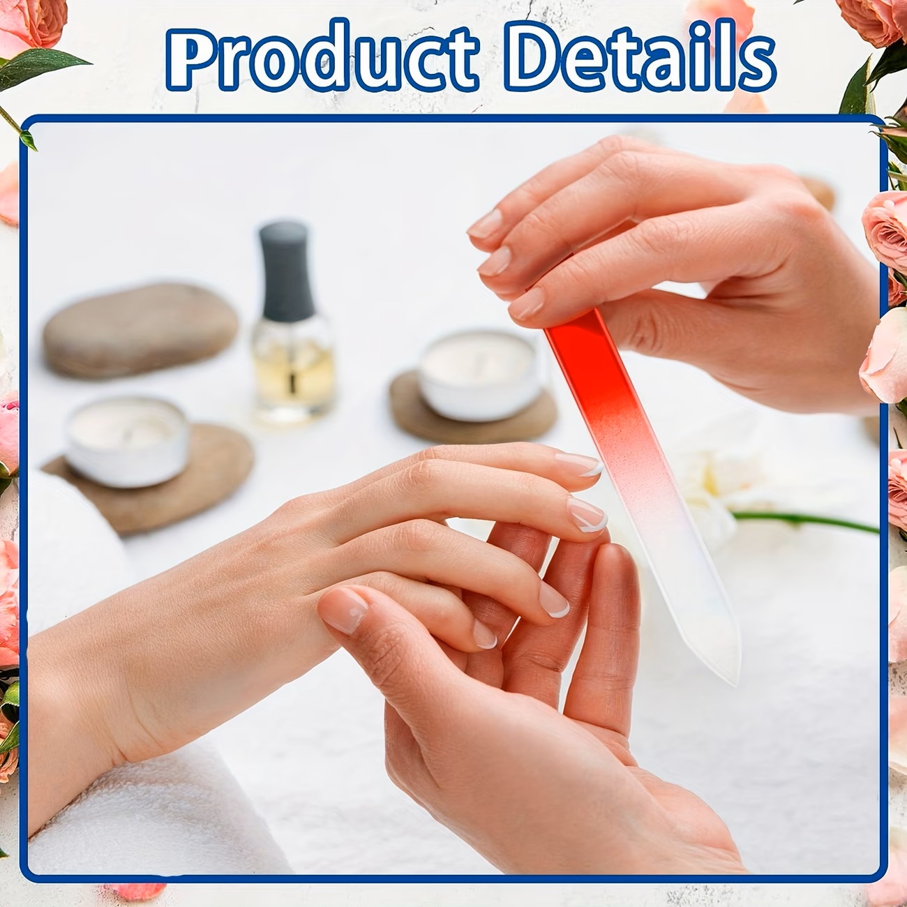 6pcs Crystal Glass Nail Files  - Nail Art Xl recension och pris