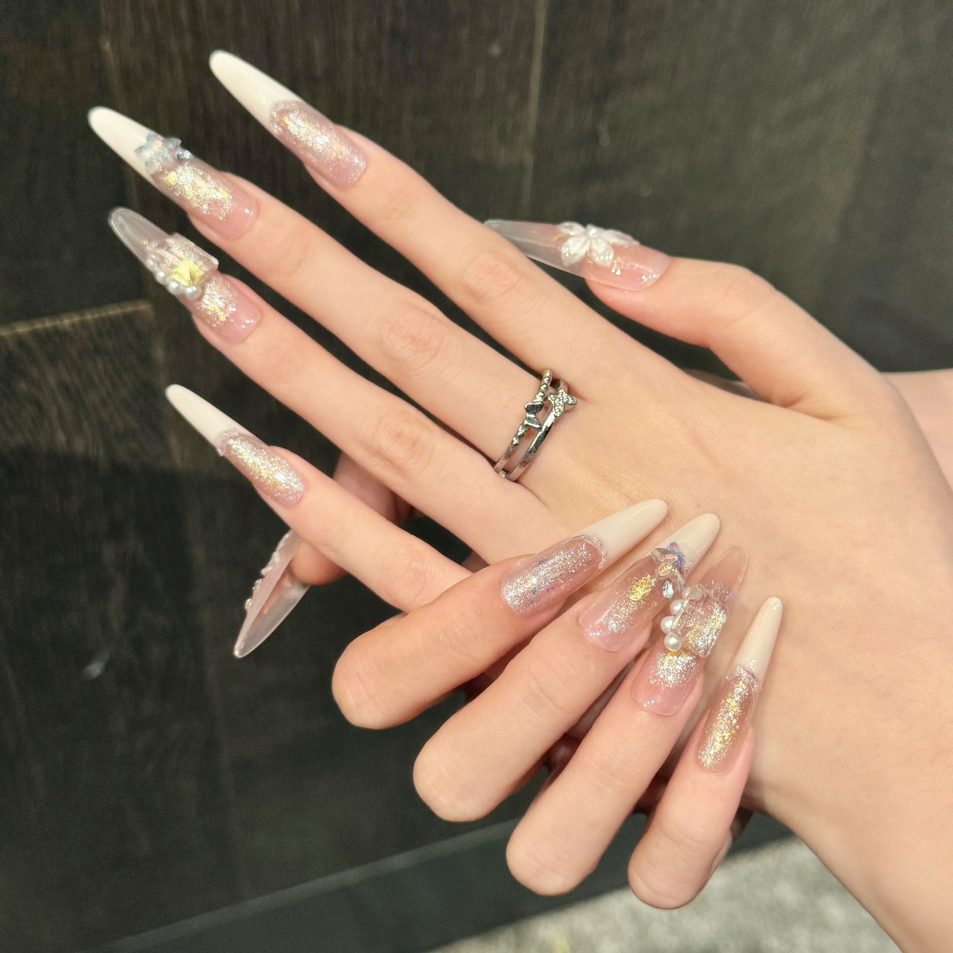 10pcs Pure Hand Pressed Stilet - Nail Art Glitter recension och pris