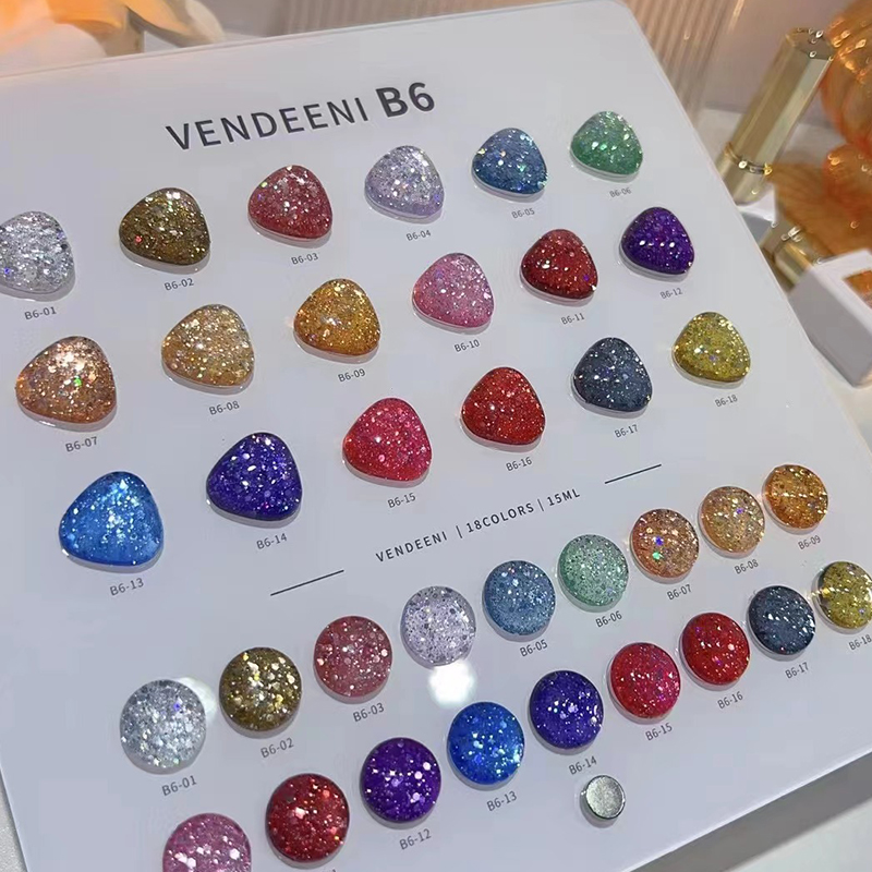 VENDEENI 18 Colors 12 Color Gl - Nail Art Glitter recension och pris
