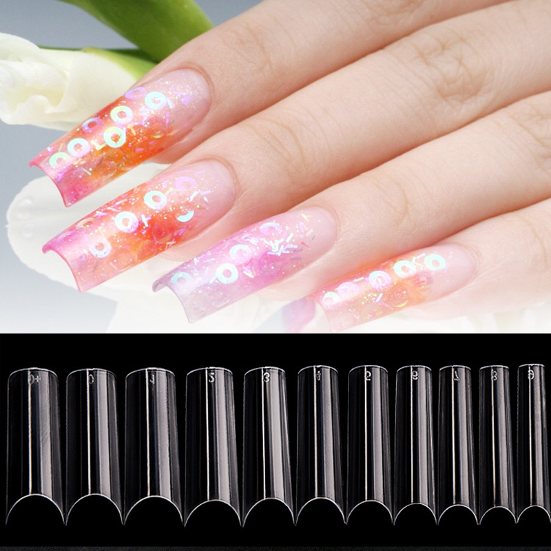 500pcs XL Long False Nail Tips - Nail Art Xl recension och pris